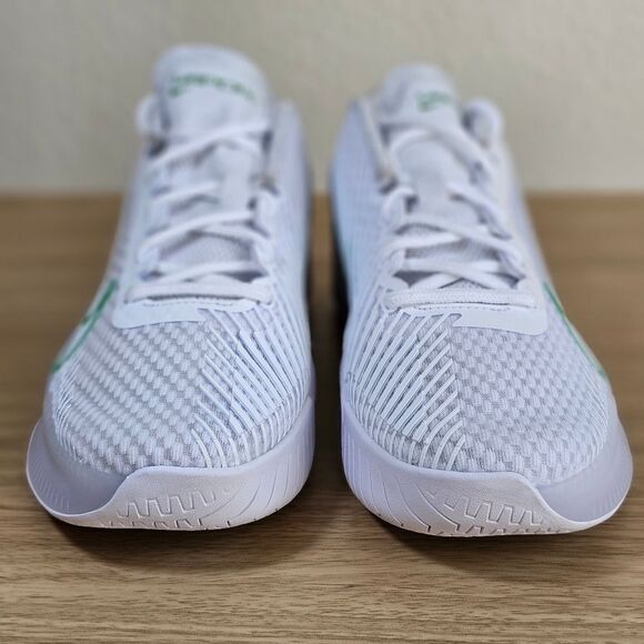 Nike Court Air Zoom Vapor 11 HC White Kelly Green Men\'s 7.5 Tennis LE DR6965-102 main image 12